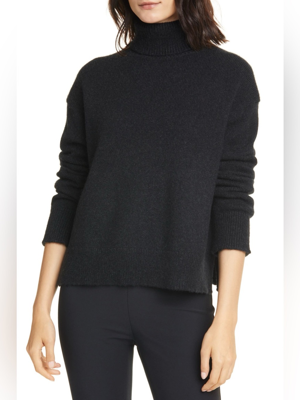 Jenni Kayne Merino Wool & Camel Hair Blend Turtleneck Sweater